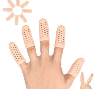 Gel Finger Cots, Finger Protector Support (14 PCS, Breathable New Material), Finger Sleeve