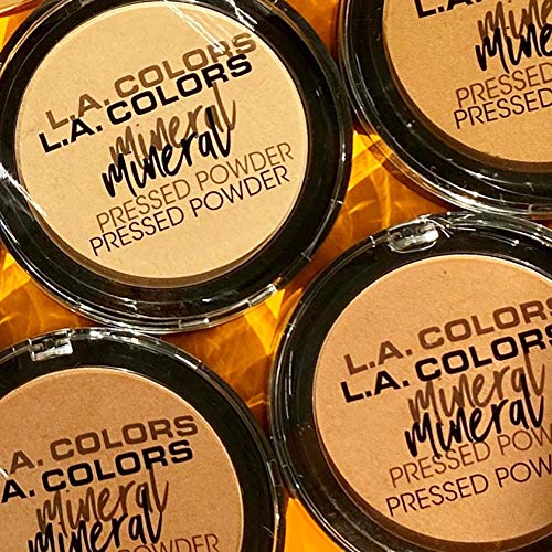 L.A. COLORS Mineral Pressed Powder, Soft Honey, CMP374 - Image 8