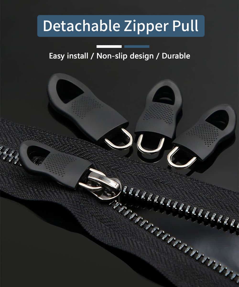 Zipper Pull, Universal Zipper Pull Replacement Kit, Removable Zipper Pulls Tab Replacement - Image 2
