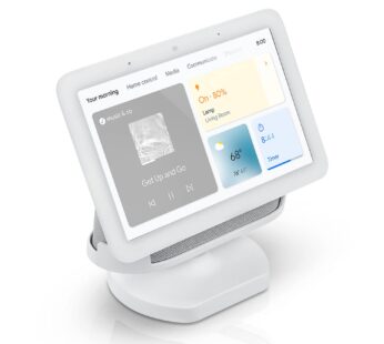 Wasserstein Adjustable Stand for Google Nest Hub (2nd Gen) – Made for Google (Chalk)