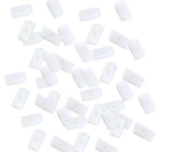 50pcs Transparent Silicone End Caps for Rigilene Polyester Boning (6MM)