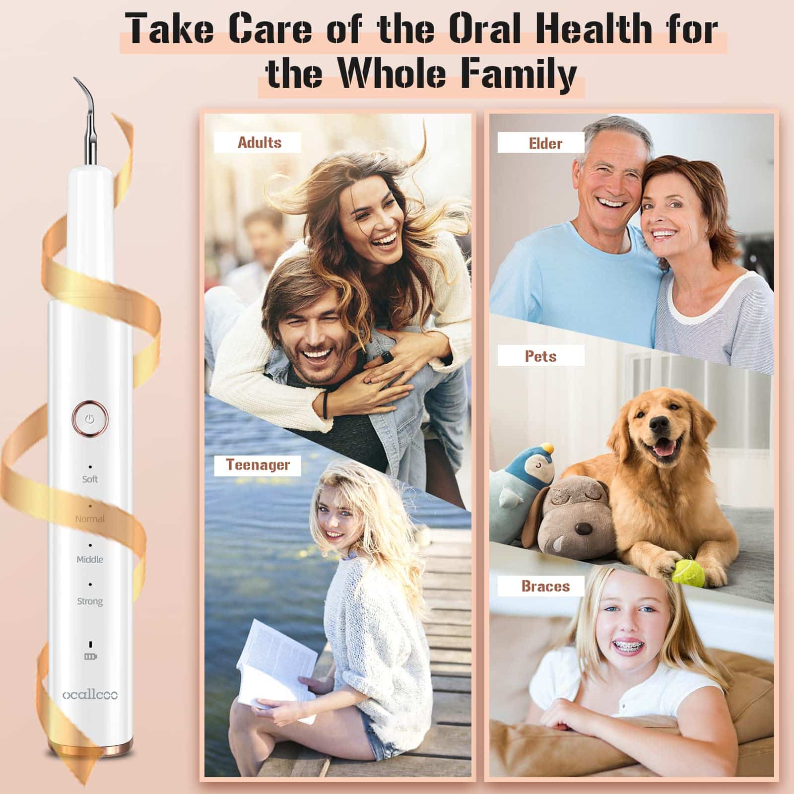 Plaque Remover for Teeth, Electric Tooth Cleaner Tartar Remover for Teeth with LED Light,4 - Image 9