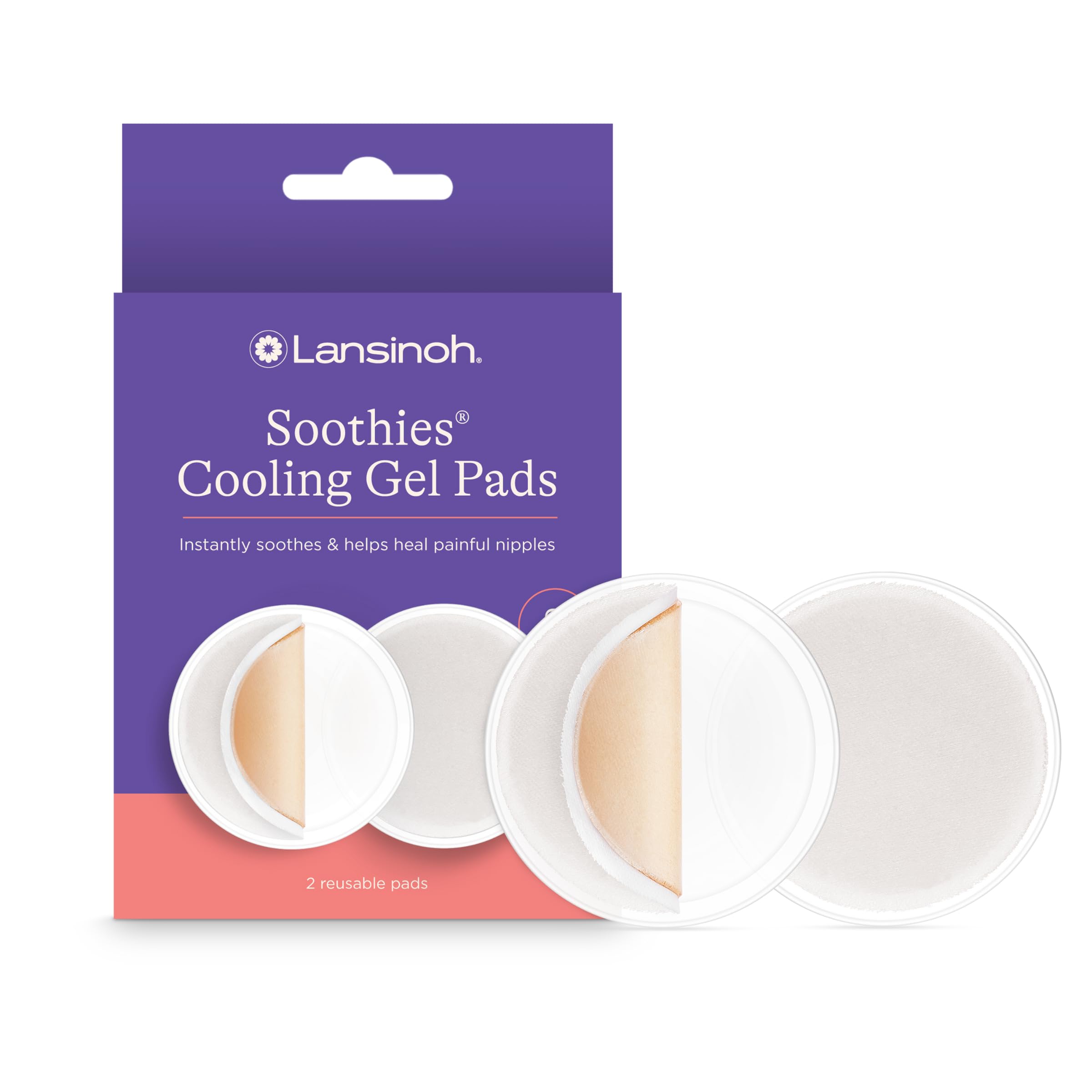 Lansinoh Soothies Cooling Gel Pads, Breastfeeding Essentials, Provides Cooling Relief for