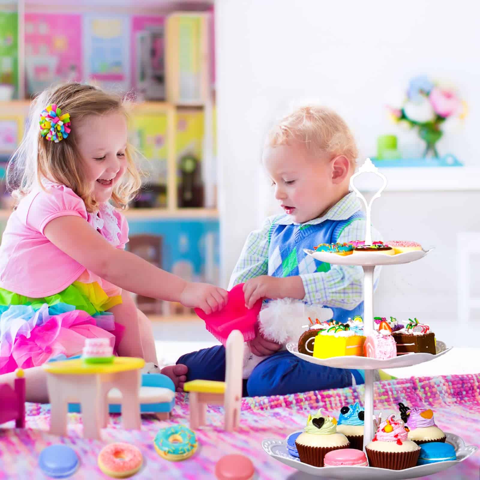 16 Pcs Fake Food Realistic Artificial Toy Donuts Cupcake Fake Slice Cake Artificial Simula - Image 7