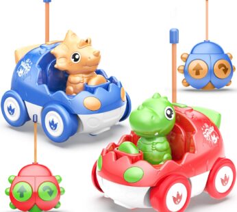 Yeaye Toddler Remote Control Car, 2 Pack RC Cars for Toddlers 18 Months, Toddler Toys for