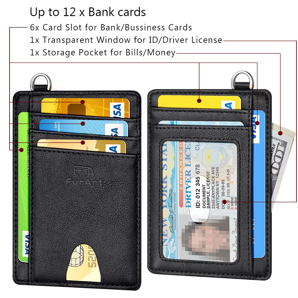 FurArt Slim Minimalist Wallet, Front Pocket Wallets, RFID Blocking, Credit Card Holder for - Image 6