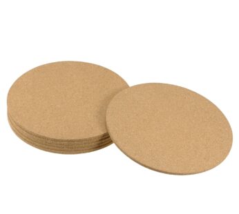 uxcell Cork Coasters Wooden Trivet Drinks Mats, Round 6 Inch Diameter, 0.15 Inch Thick for