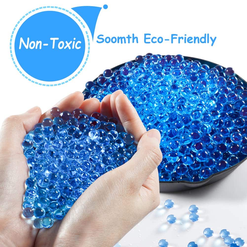 Avky Gel Water Blaster Refill Ammo(7-8 mm, 3 Pack, 90000 Pieces), Gel Water Splatter Bulle - Image 4