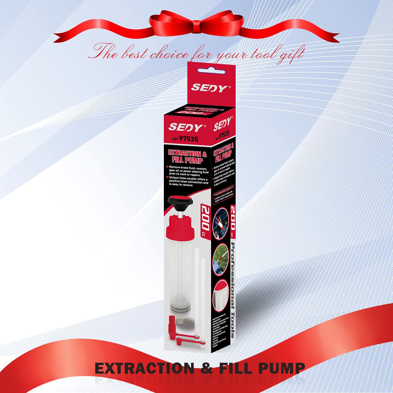 SEDY Fluid Extractor - 200cc Multi-Purpose Syringe, Oil Suction Pump, Manual Extraction an - Image 6