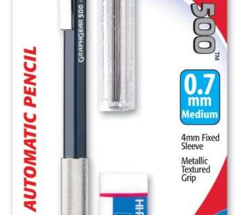Pentel Drafting Kit with Graph Gear 500 Automatic Drafting Pencil, 0.7mm, Blue Barrel, Lea