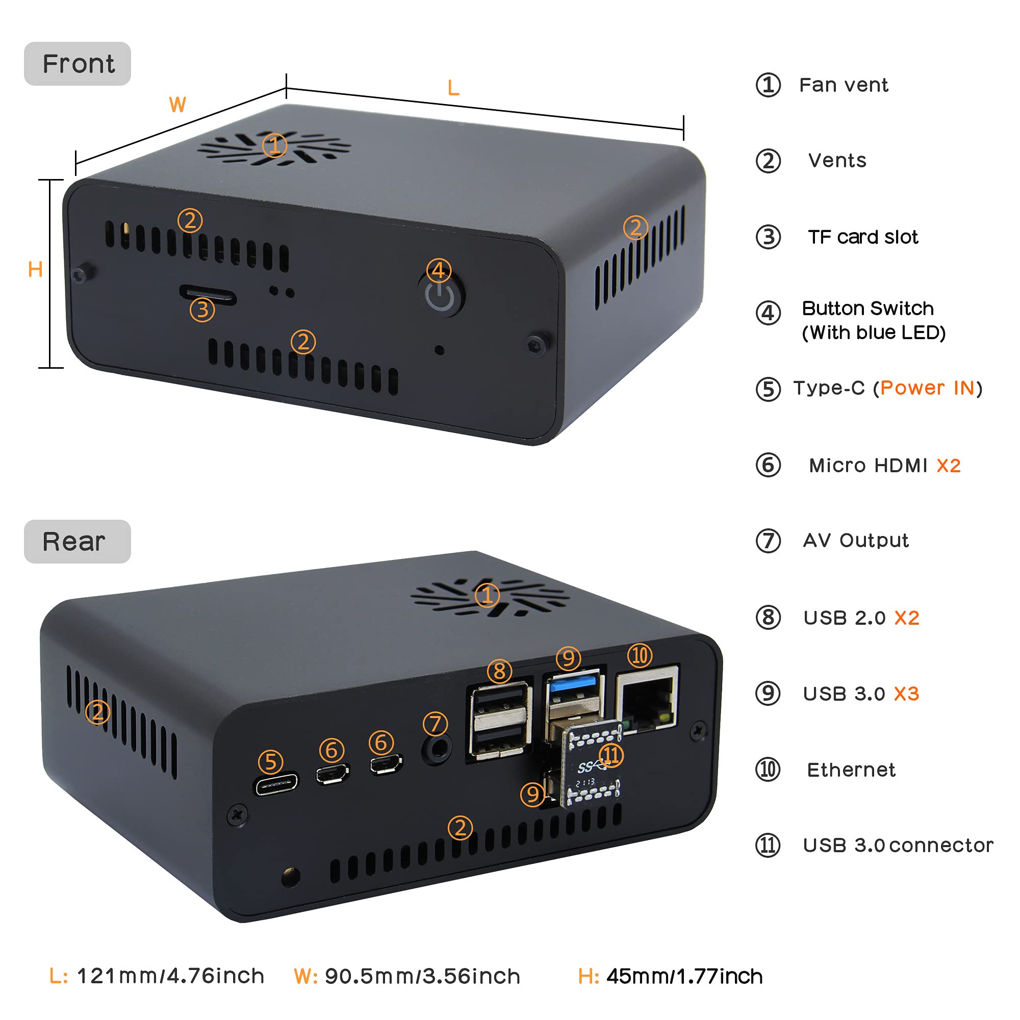 Geekworm NASPi V2.0 2.5 inch SATA HDD/SSD NAS Storage Kit with Safe Shutdown & Auto Power - Image 5
