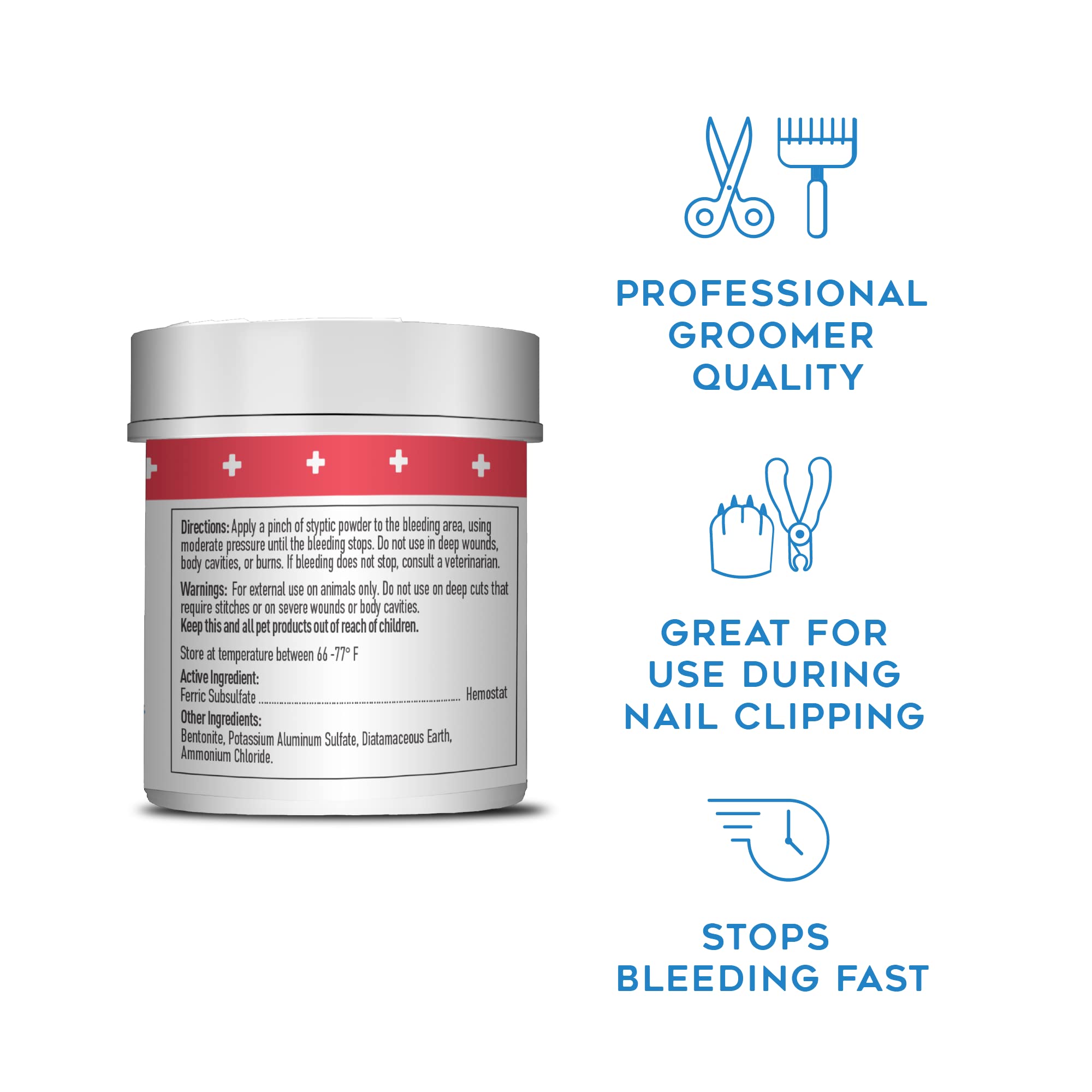 DOGSWELL Remedy Recovery Styptic Blood Stopper Powder for Dogs & Cats 1.5 oz. Container - Image 2