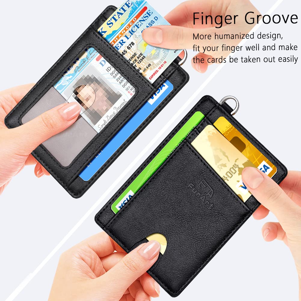 FurArt Slim Minimalist Wallet, Front Pocket Wallets, RFID Blocking, Credit Card Holder for - Image 3
