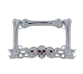 Pilot Automotive WL254-C ‘Skull/Flames’ Motorcycle License Plate Frame