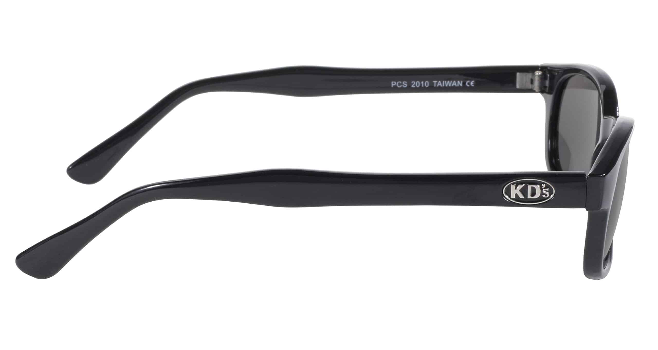 Pacific Coast Original KD's Biker Sunglasses (Black Frame/Smoke Lens) - Image 8