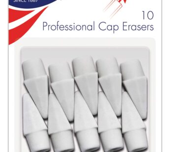Maped Helix USA Helix Professional Pencil Cap Latex Free Oversized Erasers 10ct (37360), W