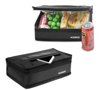 Aosbos Insulated Lunch Bag Small Lunch Box for Men Women Compact Lunch Bags Mini Food Stor