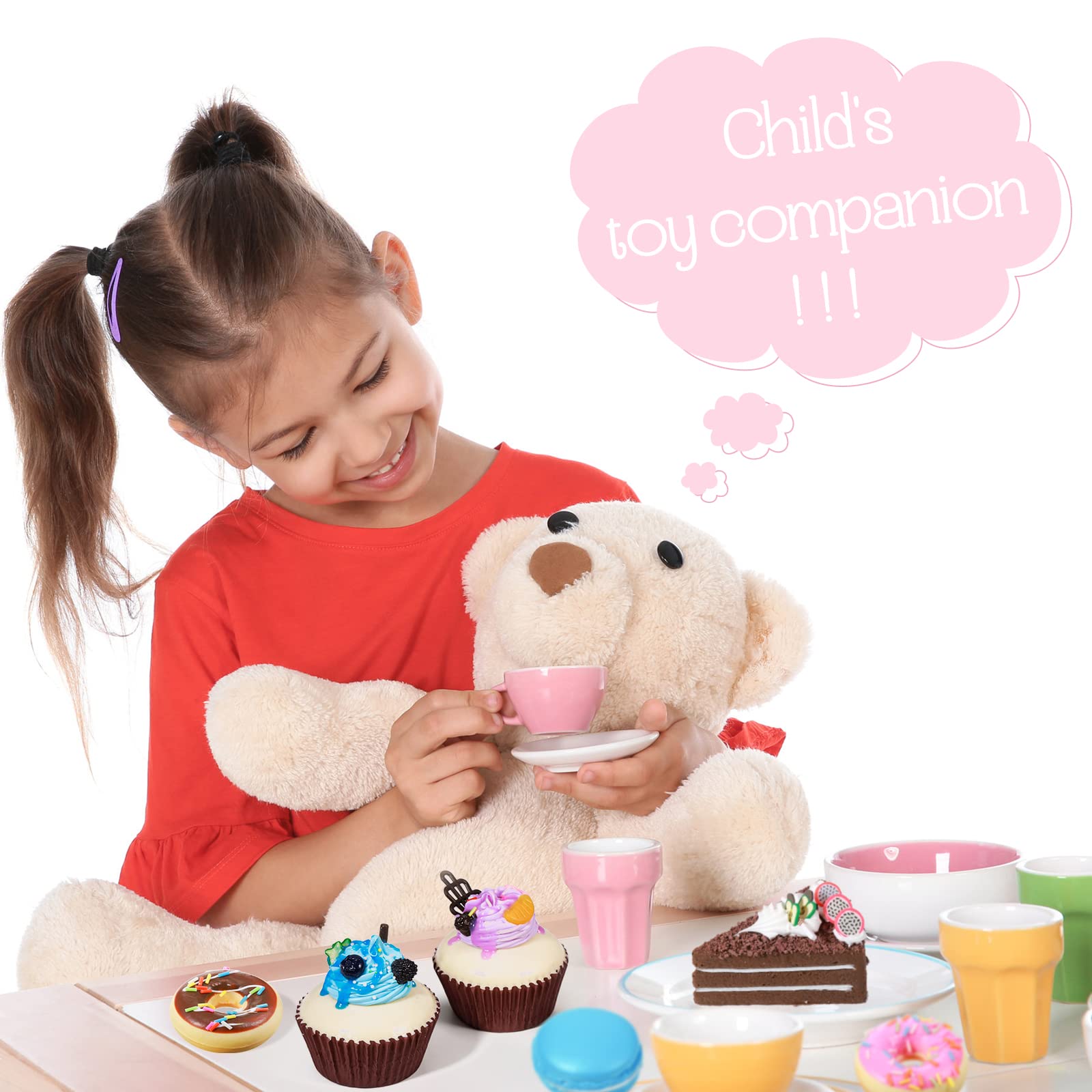 16 Pcs Fake Food Realistic Artificial Toy Donuts Cupcake Fake Slice Cake Artificial Simula - Image 6
