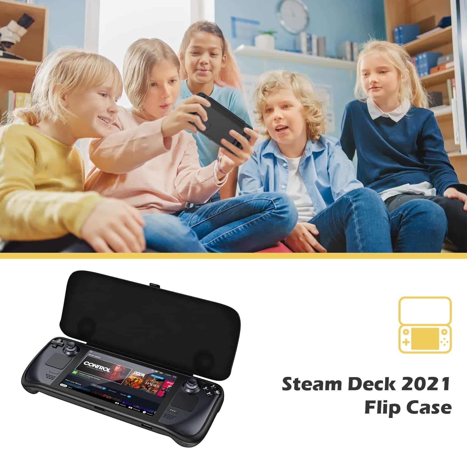 ProCase Upgraded Flip Case for Steam Deck/Steam Deck OLED with Front Cover 2023, Protectiv - Image 6