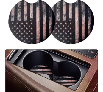 2 Pack Coasters for Drinks Absorbent – 2.75 Inch Cute Cup Holder for Women, Removable for