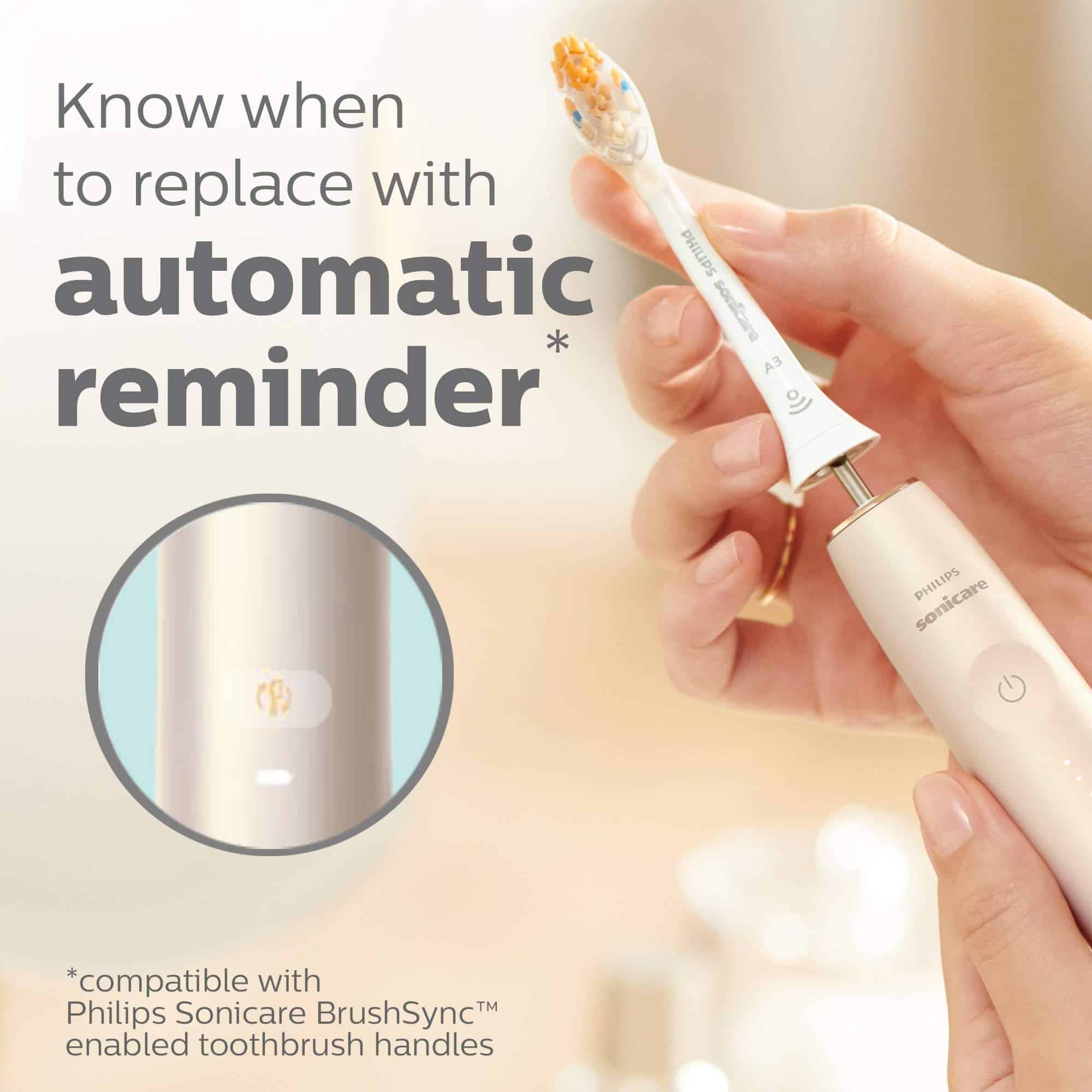 Philips Sonicare Genuine A3 Premium All-in-One Replacement Toothbrush Heads, 2 Brush Heads - Image 5