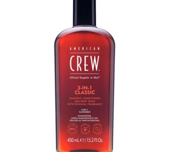 American Crew Shampoo, Conditioner & Body Wash for Men, 3-in-1, 15.2 Fl Oz