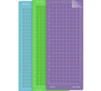 REALIKE Cutting Mat for Cricut Joy(4.5×12 inch,StandardGrip, LightGrip, StrongGrip 3Mats),