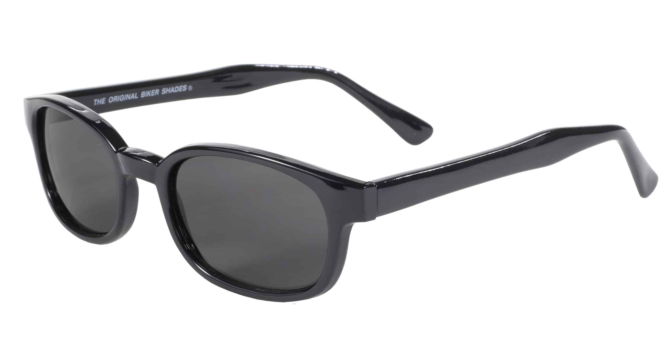 Pacific Coast Original KD's Biker Sunglasses (Black Frame/Smoke Lens) - Image 4