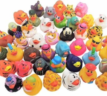 Zugar Land Assorted Colorful Rubber Duckies (2″) Ducks Ducky Duck Ducking (6)