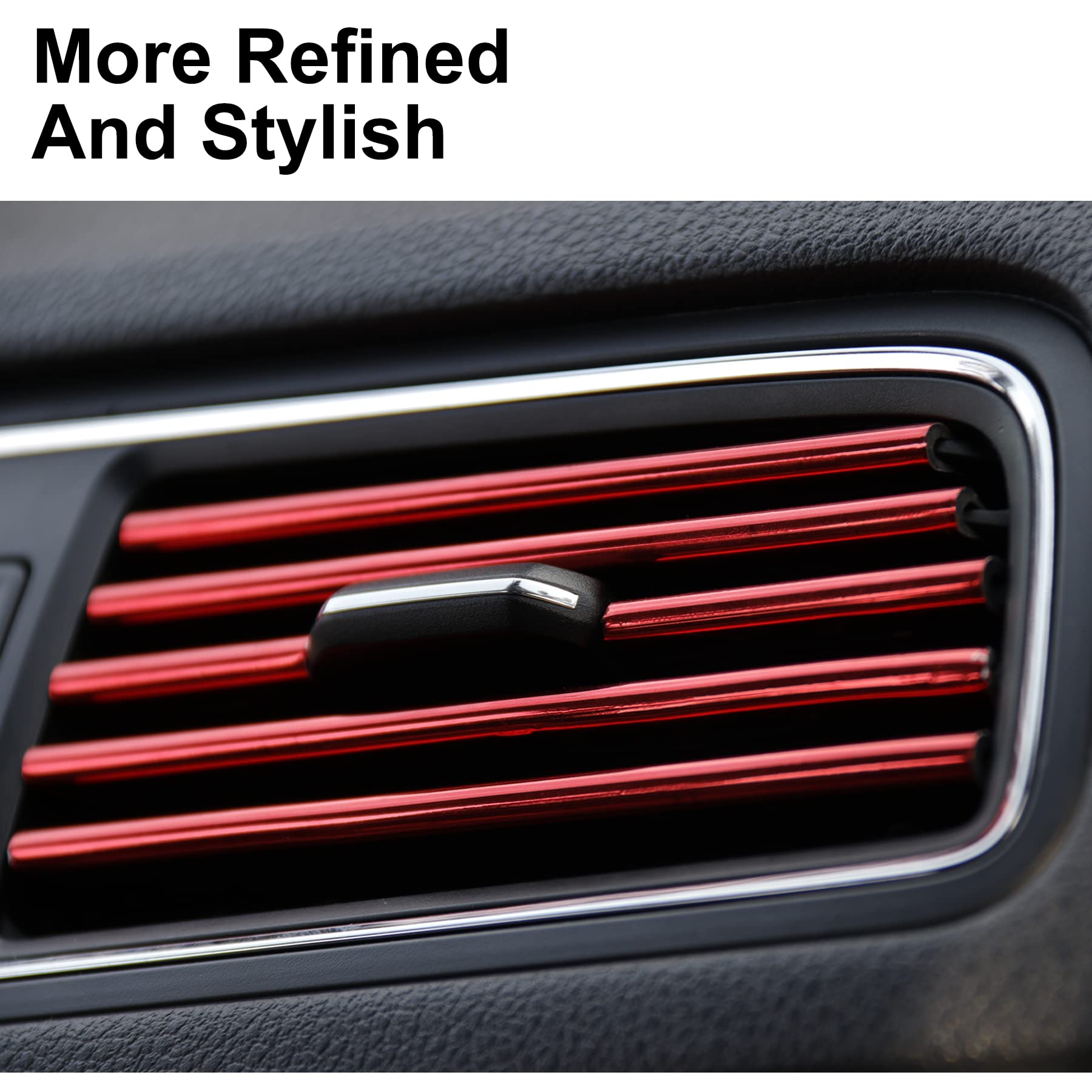 SINGARO 20 Pieces Car Air Conditioner Air Outlet Decorative Strips, Bendable DIY, Universa - Image 6