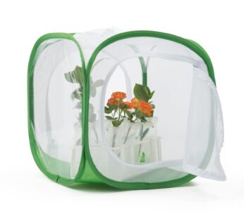 Two Doors Monarch Butterfly Habitat, Insect Mesh Cage, Caterpillar Enclosure Terrarium Pop
