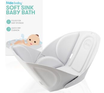 Frida Baby Soft Sink Baby Bath Seat | Sink Bather for Baby | Easy to Clean Baby Bathtub +
