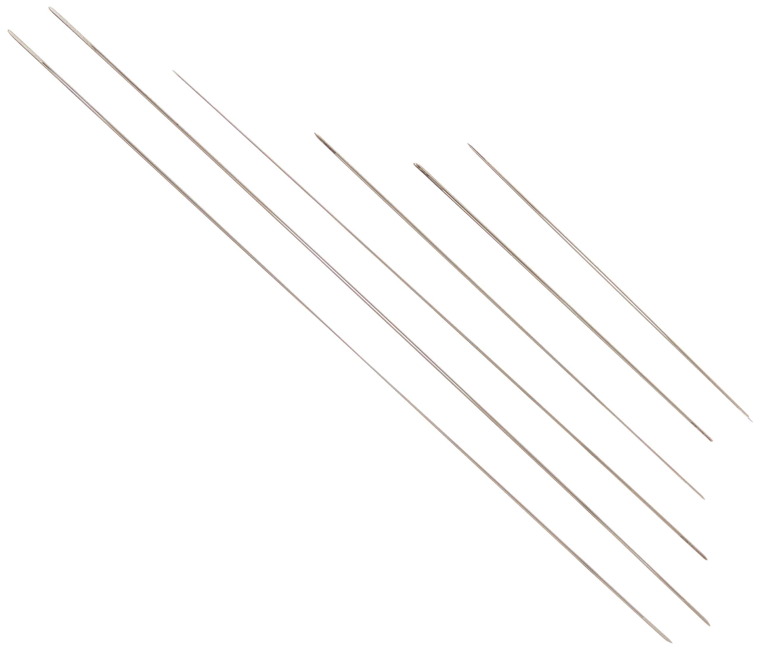 Beadsmith Big Eye Beading Needles, 4 Sizes, Set of 6