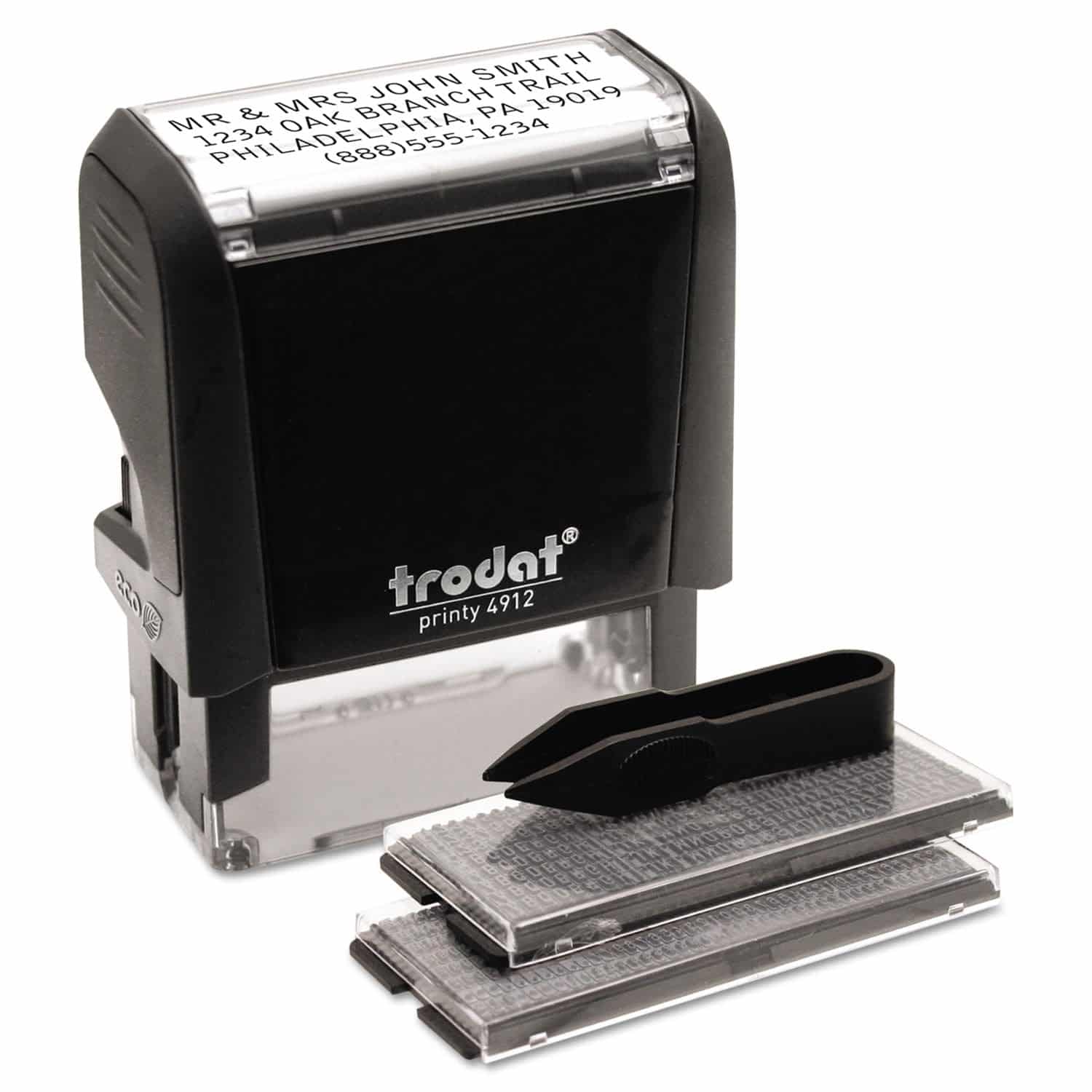 Trodat Printy Economy Self-Inking Do It Yourself, Customizable Message or Address Stamp, I