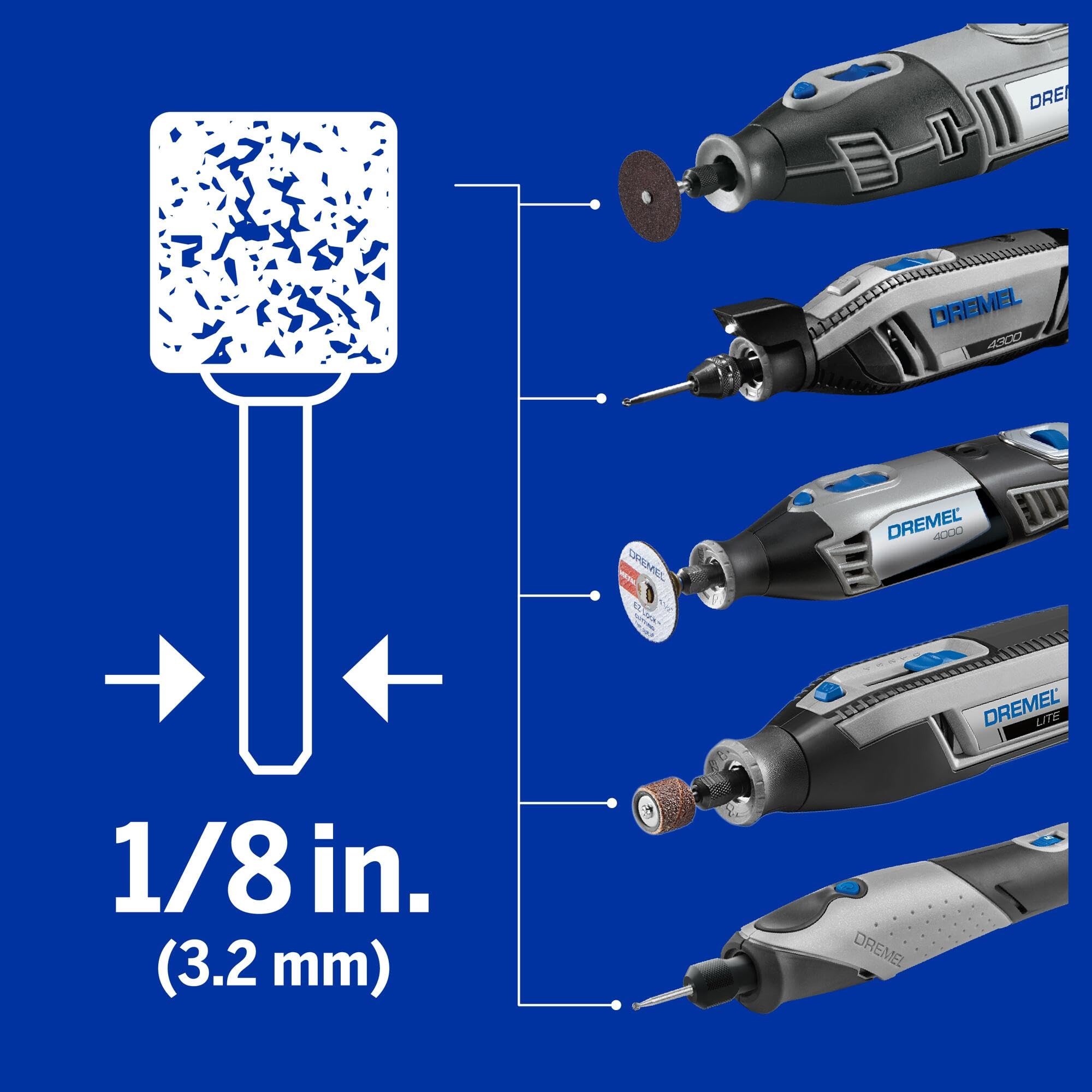 Dremel 726-01 Cleaning & Polishing Rotary Tool Accessory Kit with Storage Case, 20-Piece S - Image 5