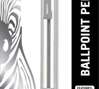 Zebra Pen F-701 Retractable Ballpoint Pen, Stainless Steel Barrel, Fine Point, 0.8mm, Blac