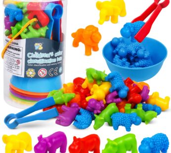 NAODONGLI Counting Animals Color Sorting Stacking Matching Games with Rainbow Bowls Montes