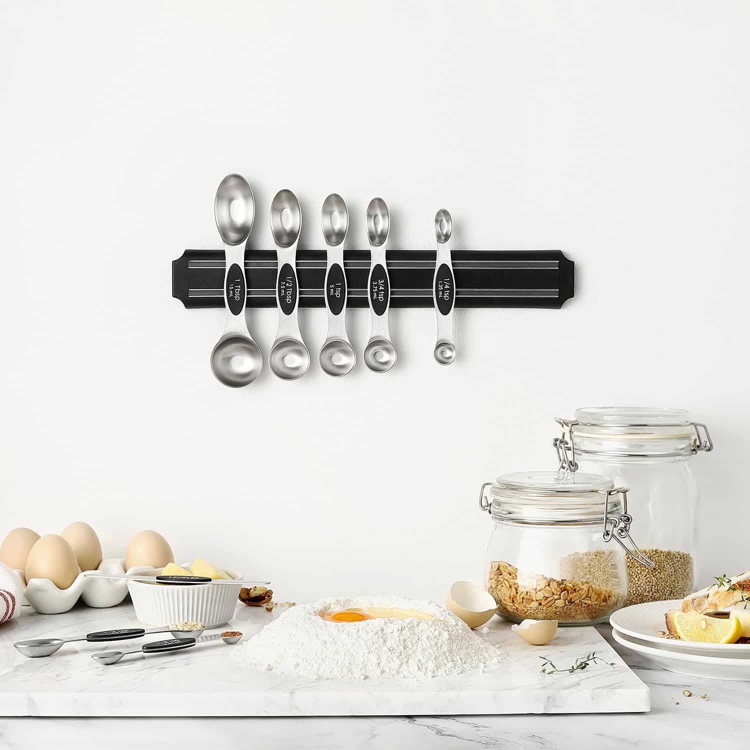 Spring Chef Magnetic Measuring Spoons Set with Strong N45 Magnets, Heavy Duty Stainless St - Image 8
