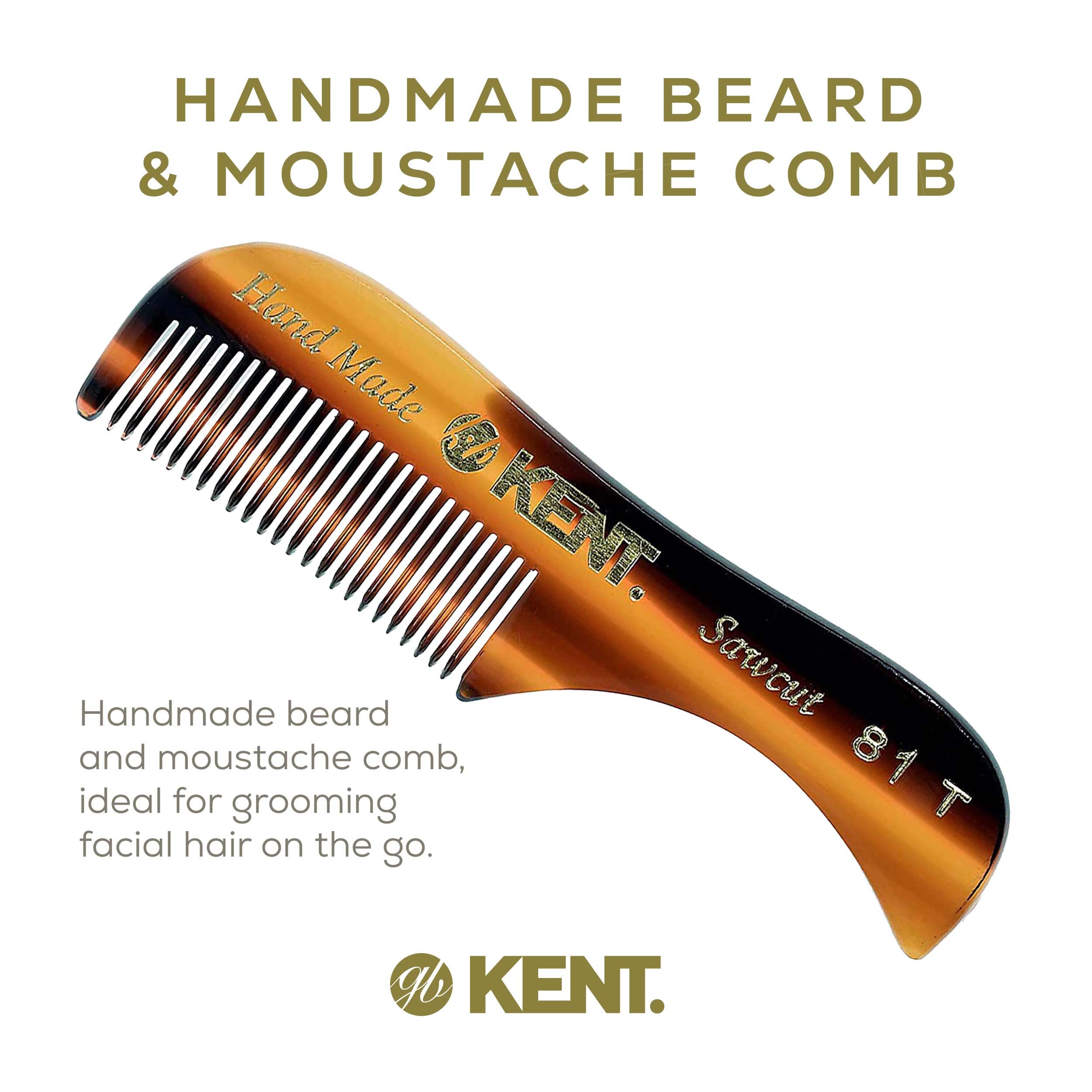 KENT 81T "Freddie" Handmade Beard Mustache Comb - Extra Small. Unbreakable Fine Toothed Be - Image 3