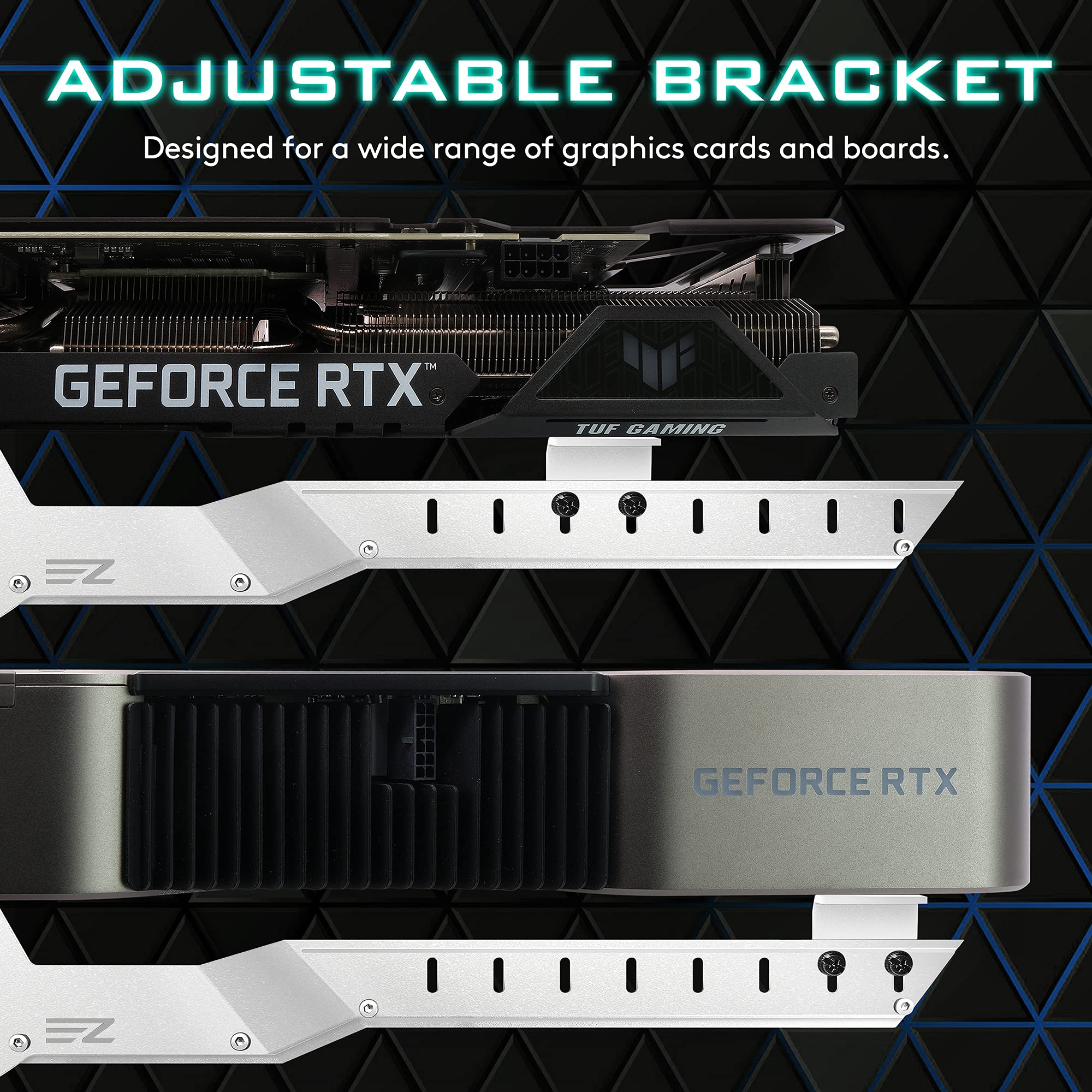 EZDIY-FAB GPU Holder Brace Graphics Card GPU Support Video Card Holder Bracket, Video Card - Image 3