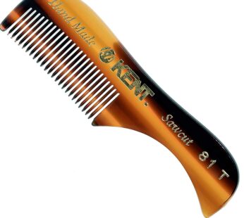 KENT 81T “Freddie” Handmade Beard Mustache Comb – Extra Small. Unbreakable Fine Toothed Be