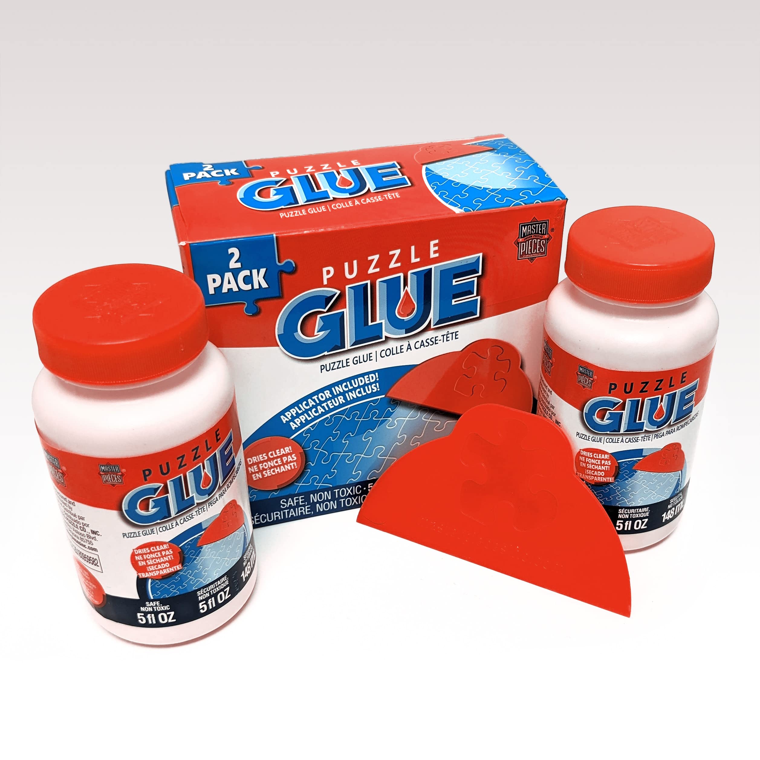 MasterPieces Puzzle Glue and Wide Plastic Spreader 5oz - Pack - Jigsaw Puzzle Saver Clear - Image 5