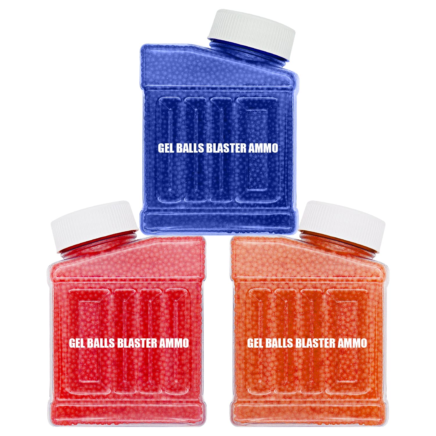 Avky Gel Water Blaster Refill Ammo(7-8 mm, 3 Pack, 90000 Pieces), Gel Water Splatter Bulle