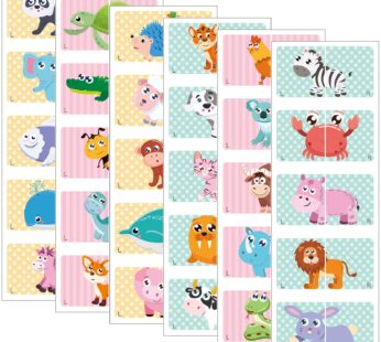 60 Pieces Shoe Stickers for Kids Shoe Stickers Cute Right Left Animal Stickers for Childre