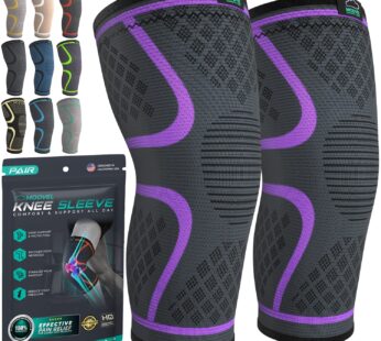 Modvel Compression Knee Brace for Women & Men – 2 Pack Knee Brace for Women Running Knee P