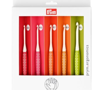 Prym Ergonomics Crochet Hook Set, Small (E, G, 7, H, J)