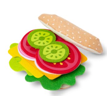 Melissa & Doug Felt Food Sandwich Play Food Set (33 pcs) – Felt Sandwich Play Set For Kids