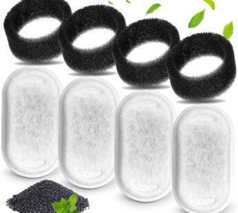 Cat Water Fountain Filters, Compatible with Stainless Steel Pet Fountain 8 Filters with 8