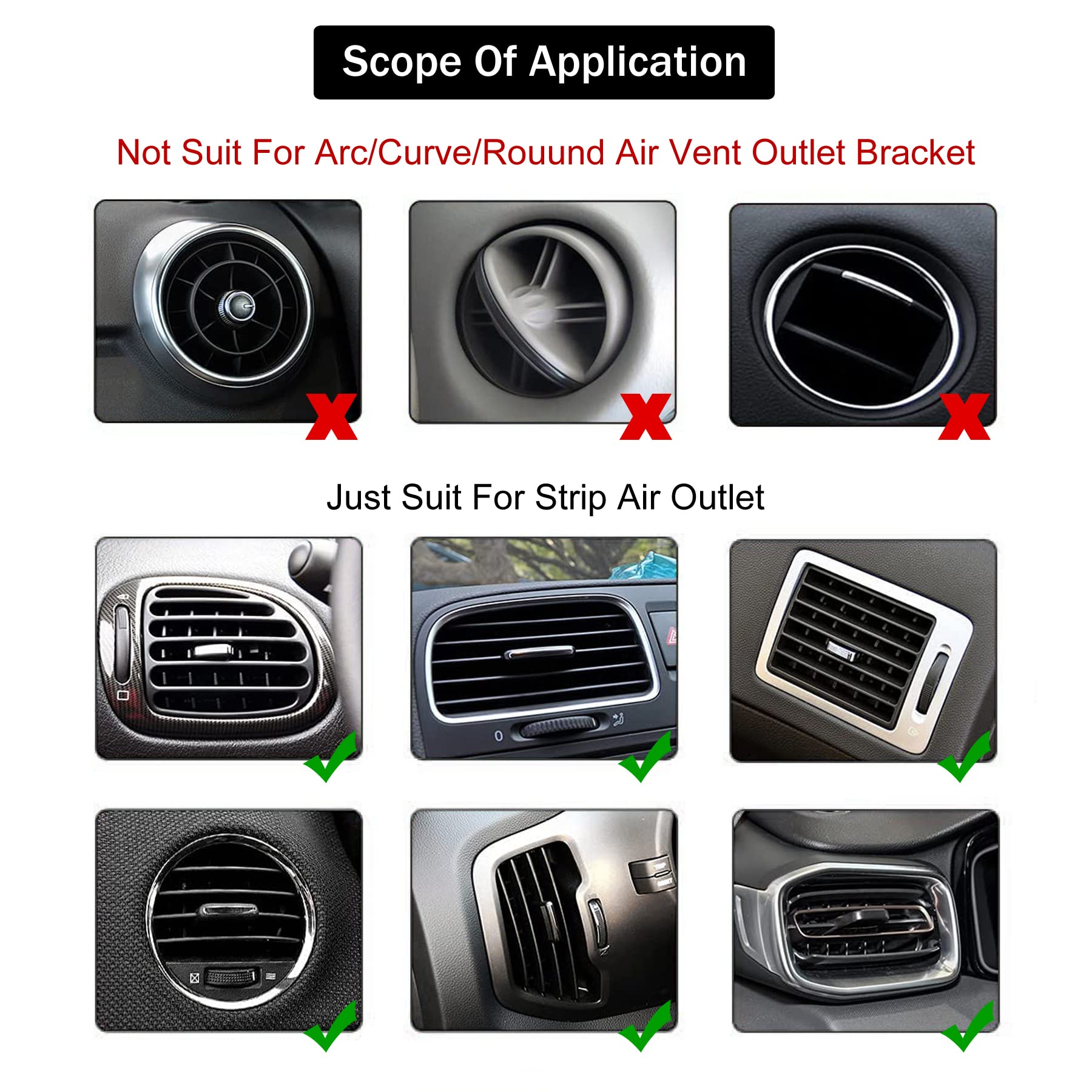 SINGARO 20 Pieces Car Air Conditioner Air Outlet Decorative Strips, Bendable DIY, Universa - Image 4