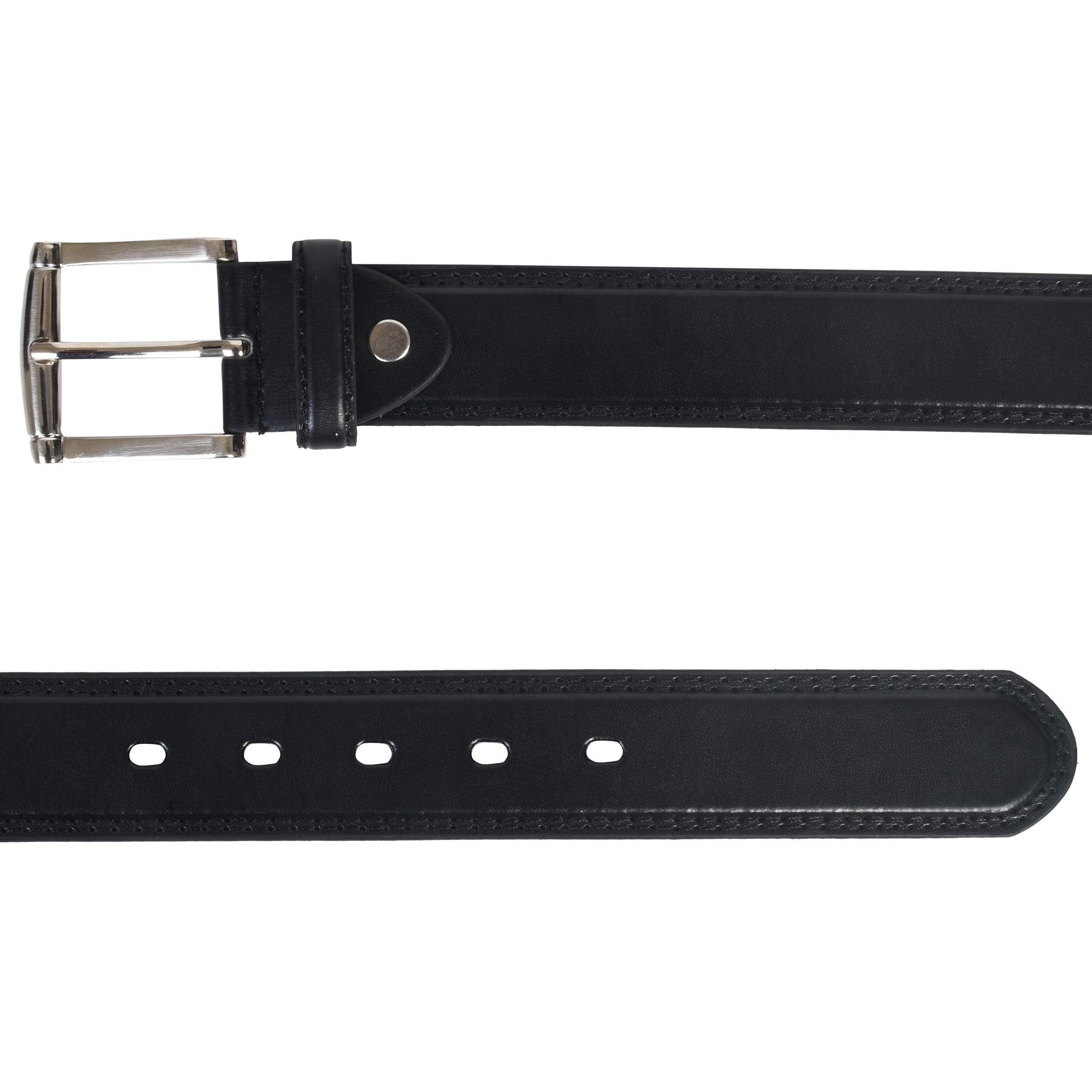 BIG & TALL - Men's Leather Belt, size 54-56 - Image 3